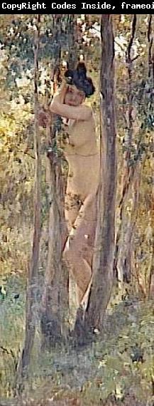 Julius LeBlanc Stewart Jeune femme nue dans un sous-bois